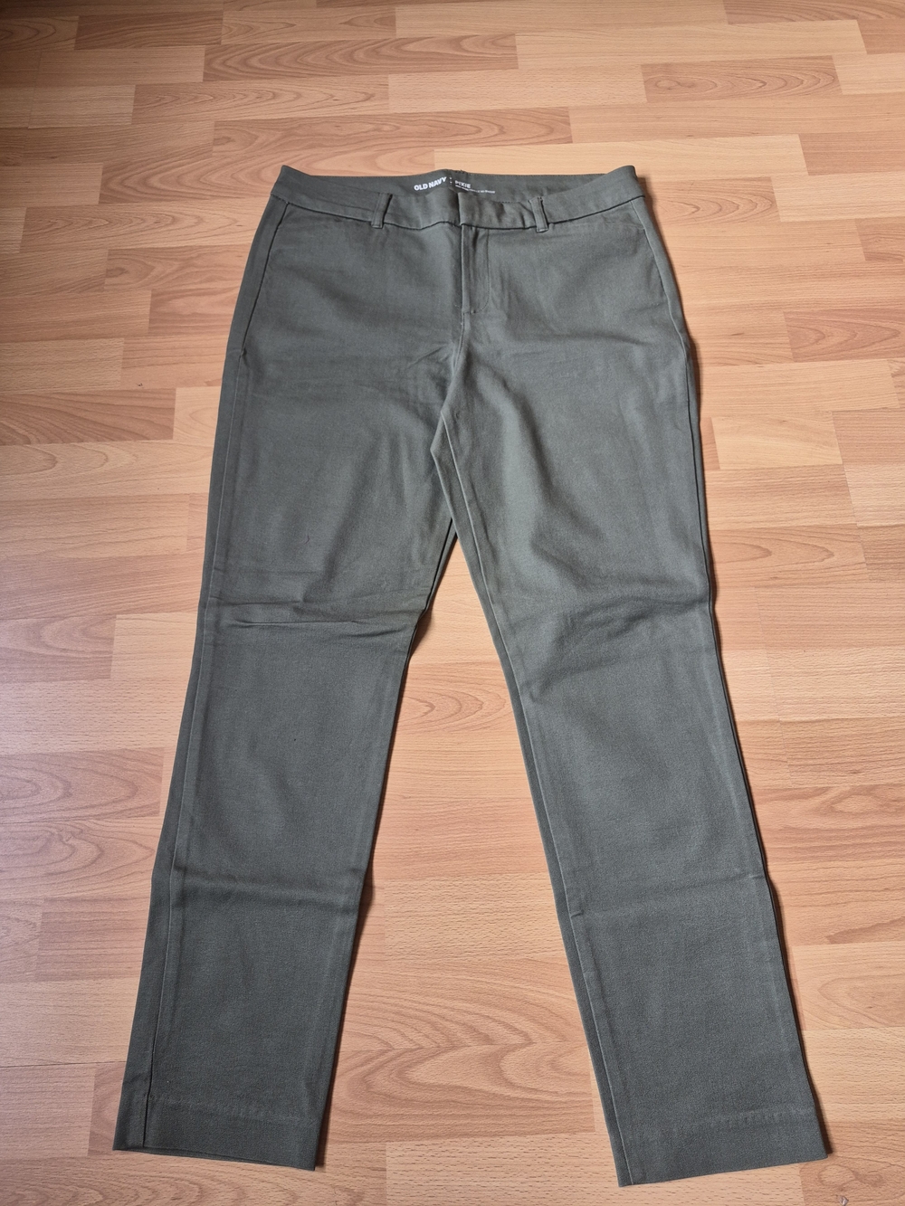 Old Navy Women's Olive Straight-Leg Pants